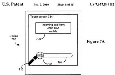 U.S. Patent 7,657,849 "Unlocking a Device by Performing Gestures on an Unlock Image"