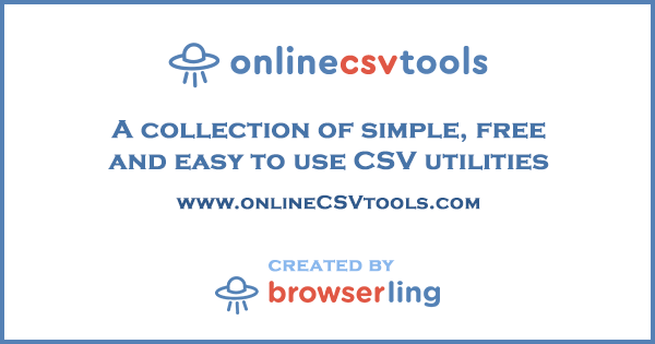 Online CSV Tools for Programmers